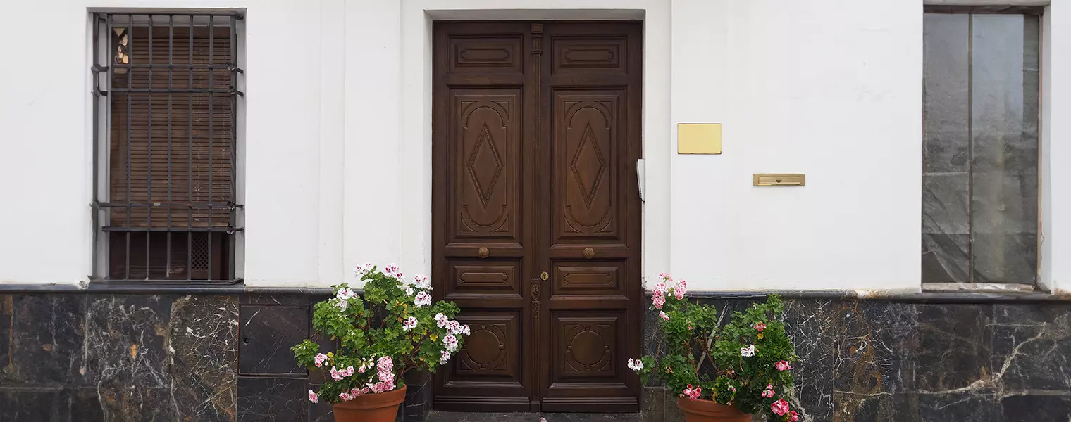 Natural door polish design