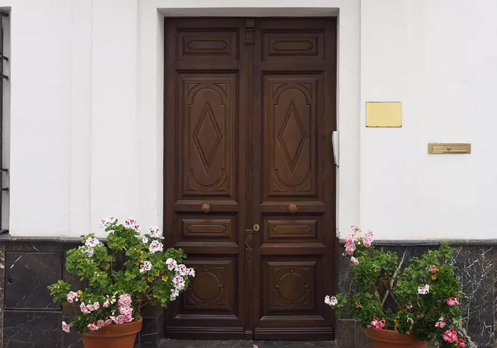 Natural door polish design
